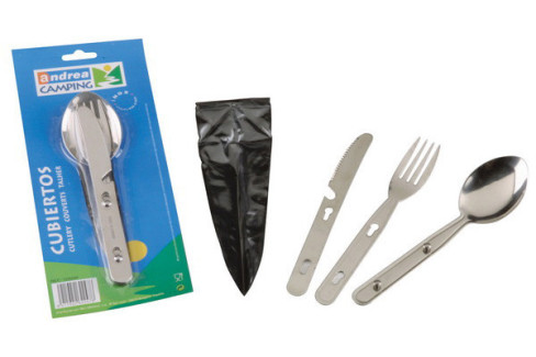 CUBIERTOS CAMPING INOX (3 PZAS) IBILI 720200