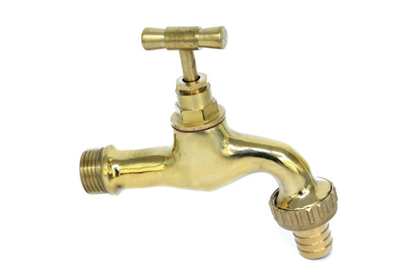 GRIFO CODILLO PARA MANGUERA LATON 1/2