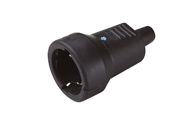 BASE PVC GOMA 16A 250V NEGRA BRIXO GOMA NEGRA  800271