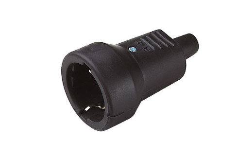 BASE PVC GOMA 16A 250V NEGRA BRIXO GOMA NEGRA  800271