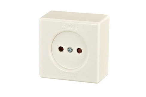BASE SIN TT SUPERFICIE 10A 250V BLANCA BRIXO SUPERFICIE  800286