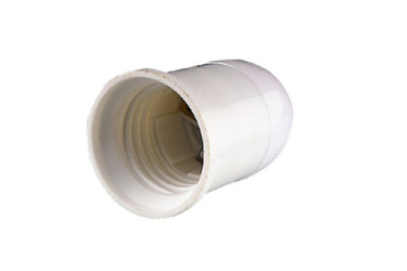 PORTALAMPARAS LISO E27 BLANCO BRIXO  800283