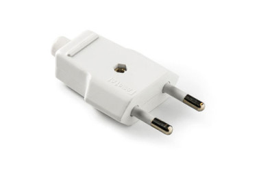 CLAVIJA 10A-250V FAMATEL BLANCO 1001