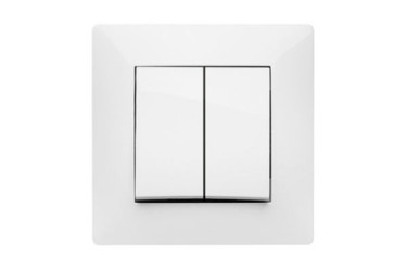 SERIE 9000: DOBLE INTERRUPTOR 10A-250V FAMATEL HABITAT 15 BLANCO 9303