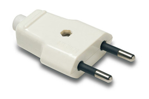 CLAVIJA 10A-250V FAMATEL NEGRO 1001-N