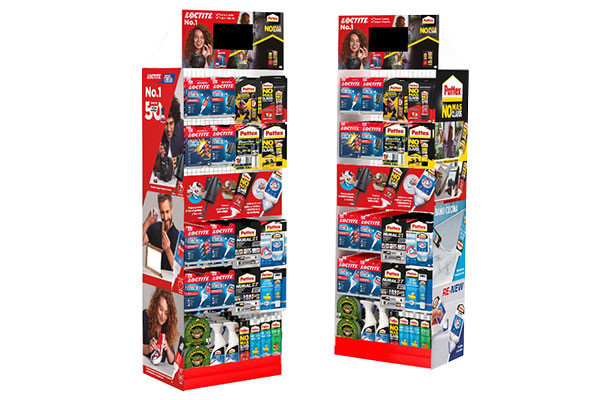 EXPOSITOR LOCTITE & PATTEX MIX DISPLAY WH 238 UDS.