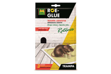 TRAMPA ADHESIVA RATONES ROE-GLUE 231185 MASSO (3 UDS)