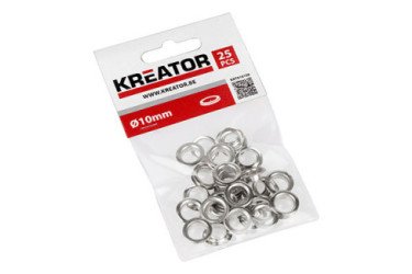 OJALES LATON 10MM 25 PIEZAS KRT616108 KREATOR