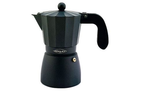CAFETERA TOUAREG NEGRA OROLEY VITRO 6 TZ.