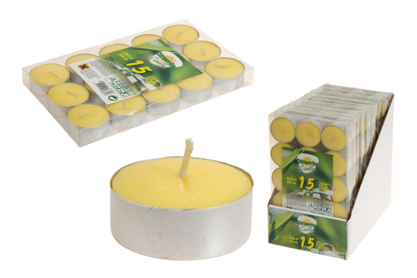 VELA CITRONELA TEALIGHT 15 UDS