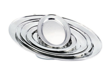 BANDEJA OVAL INOXIDABLE 124 ENEIDE 30 CM