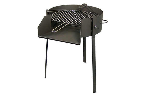 HORNILLO LEÑA C/PARRILLA EN CAJA REDONDO 60 CM