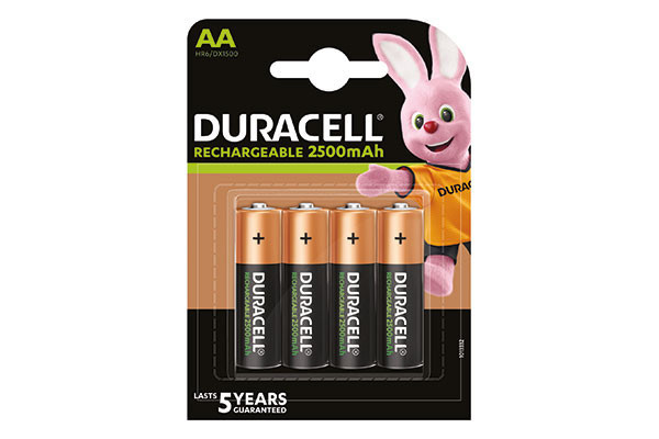 PILA DURACELL RECARGABLE AA (LR06) 2.500 MAH B4