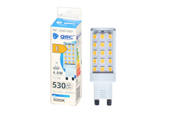 BOMBILLA LED BIPIN 4.8W G9 530L 6000K