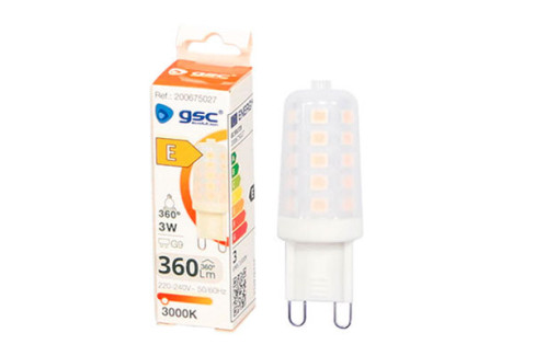 BOMBILLA LED BIPIN 3W G9 3000K 360LM