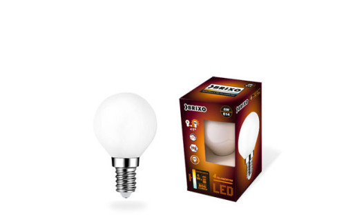 BOMBILLA LED 4 FILAMENTOS ESFERICA BRIXO E14 6W 4000K 806L  801216