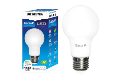 BOMBILLA LED GARZA ESTANDAR E27 4000K 12W