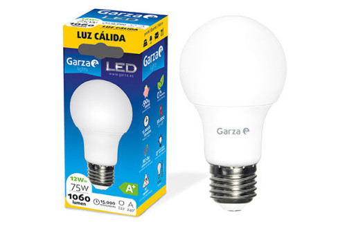 BOMBILLA LED GARZA ESTANDAR E27 3000K 12W