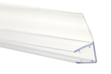 BURLETE MAMPARA BAÑO 6 MM TIRA 2 M TRANS KOP B3003T TIPO K  LENGUA 2,5 CM.