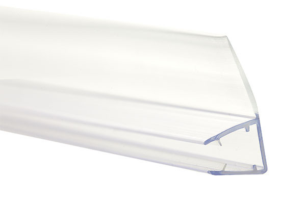 BURLETE MAMPARA BAÑO 6 MM TIRA 2 M TRANS KOP B3003T TIPO K  LENGUA 2,5 CM.