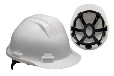 CASCO CONSTRUCCION 5-RG C/RUEDA BLANCO CLIMAX