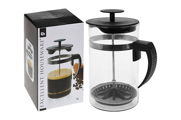 CAFETERA EMBOLO CRISTAL 1LTS CY4652440