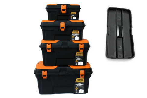 CAJA HERRAMIENTAS PLASTICO CON BANDEJA BRIXO 334X187X147  800256
