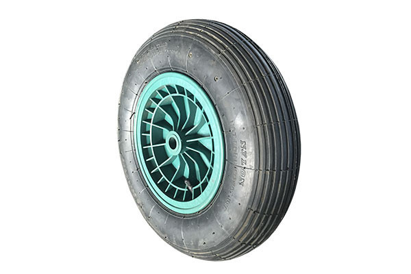 CARRETILLA POLIPROPILENO VERDE TK100 LTS. RUEDA NEUMATICA