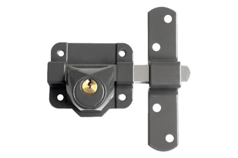 CERROJO PINTADO 135 MM LLAVE INTERIOR BRIXO 301 L-80  800528