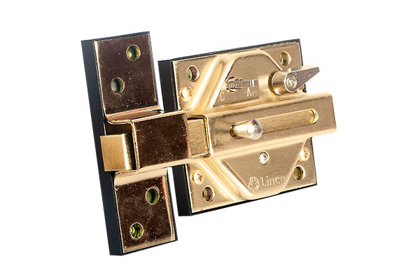 CERROJO LINCE 7930-R ANTIBUMPING LATONADO