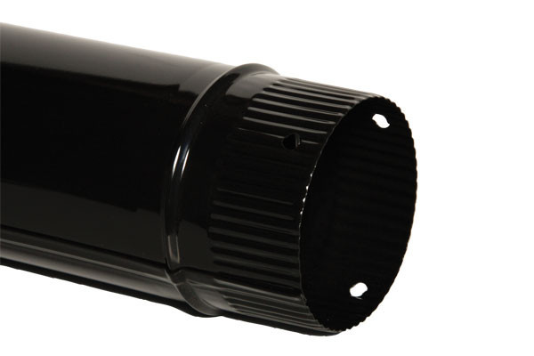 TUBO ESTUFA VITRIFICADO NEGRO 120 MM  131227