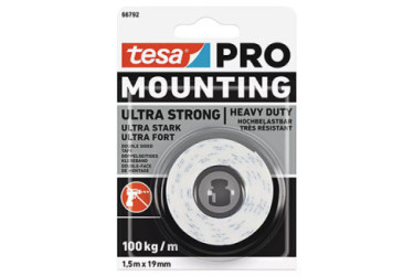 CINTA TESA POWERBOND DOBLE CARA 1.5 M X 19 MM
