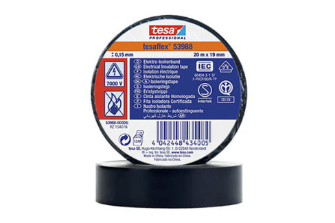 CINTA AISLANTE TESA 20X19 NEGRA  472260