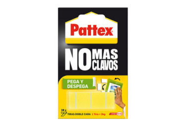 PATTEX NMC CINTA DOBLE CARA PEGA Y DESPEGA BL 10 TIRAS PREC.