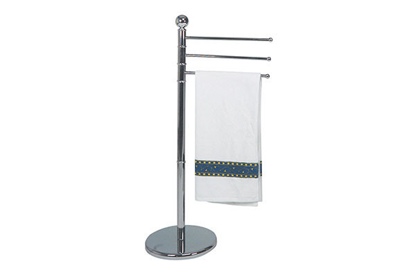 TOALLERO PIE 3 BRAZOS CROMO 90CM WENKO 15148