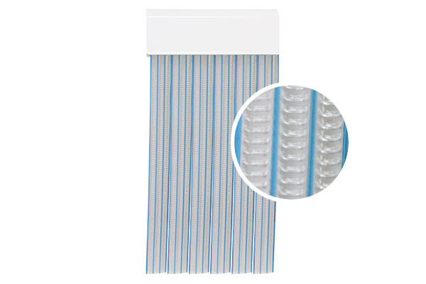 CORTINA PUERTA CRISTAL AZUL  210X90 CMS.