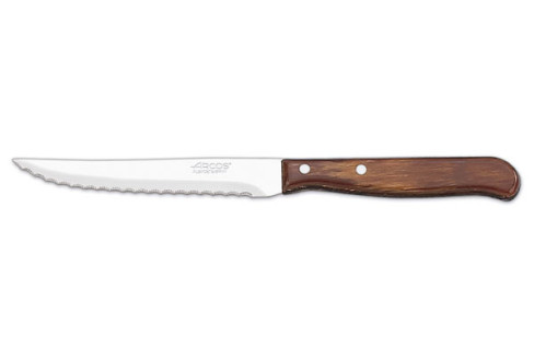 CUCHILLO MESA MANGO MADERA 105MM C/SIERRA 100400 ARCOS
