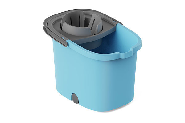 CUBO C/ESCURRIDOR SMART FRESH 16 LT 8216RU PLASTIKEN AZUL