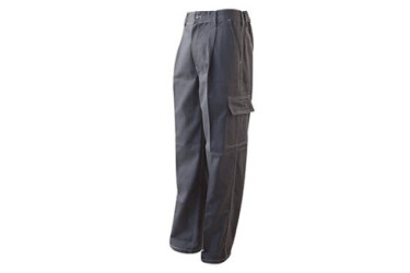 PANTALON ELASTICO GRIS MULTIBOLSILLOS T-40
