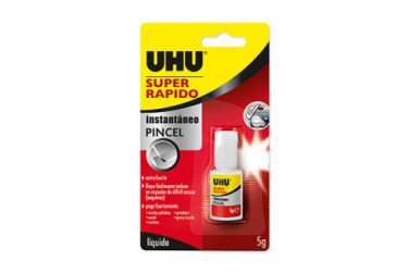 PEGAMENTO SUPER RAPIDO LIQUIDO UHU 5G PINCEL