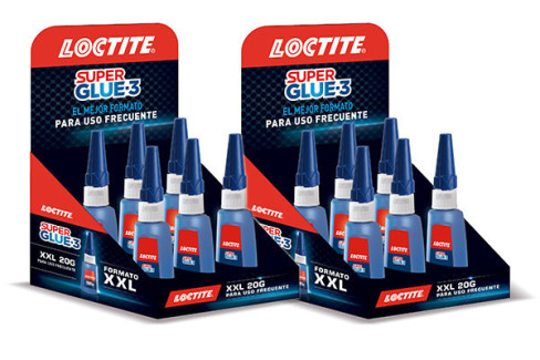 EXPOSITOR 12 UDS. SG-3 LOCTITE 20 GRS. PROFESIONAL