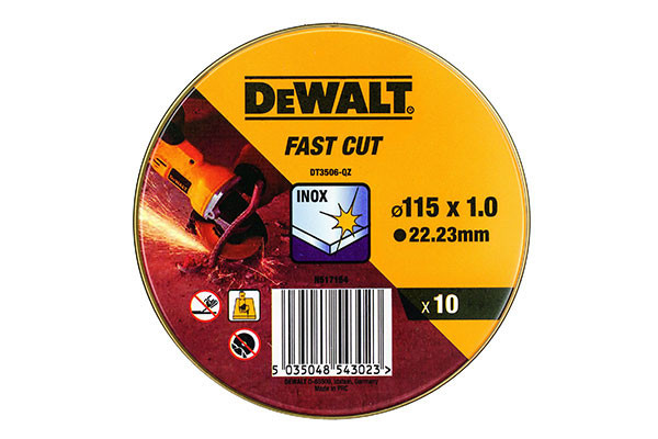 LATA 10 DISCOS INOX DEWALT 115MM  DT3506