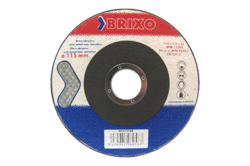 DISCO CORTE INOXIDABLE METAL 115 BRIXO 115X1 MMX22  472188