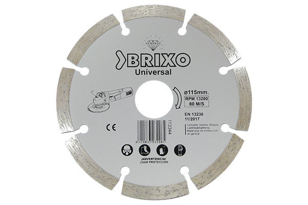 DISCO DIAMANTE UNIVERSAL STANDAR GRIS BRIXO 115  113344
