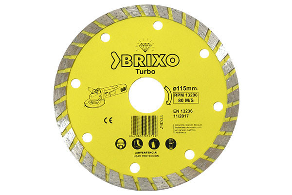 DISCO DIAMANTE TURBO AMARILLO BRIXO 115  113357