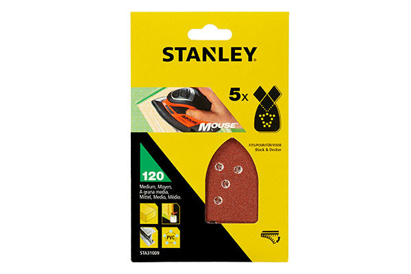 HOJAS DE LIJA MOUSE STA31009 5 HOJAS G120