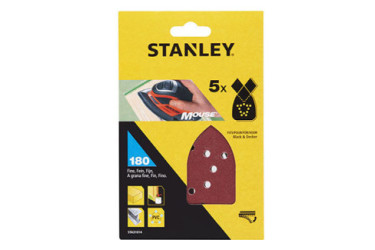 HOJAS DE LIJA MOUSE STA31014 5 HOJAS G180