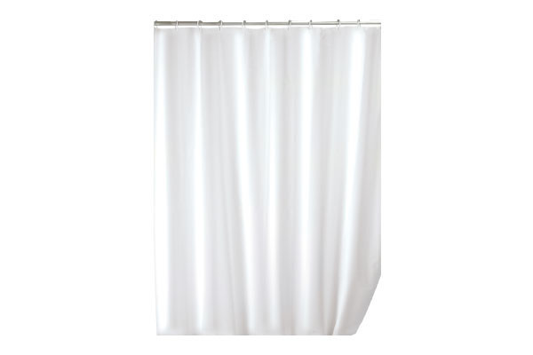 CORTINA BAÑO BLANCA 180X200 WENKO 19104  POLIETILENO