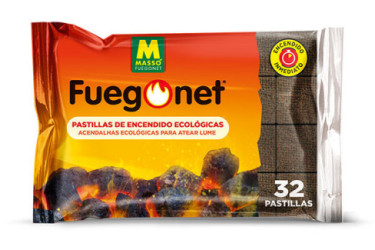 PASTILLAS ENCENDER ECOLOGICAS 24 8 FUEGO NET MASSO