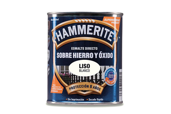 HAMMERITE ESMALTE LISO BRILLANTE BLANCO 250 ML